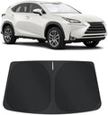 TINGLU Sun Shade for Le xus NX300h/NX300/NX200t 2015-2021 Accessories Windshield Sun Shade Window Shade UV Rays Protection Sun Visor Cover with Steering Wheel Sunshade Storage Bag by TINGLU