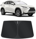 TINGLU Sun Shade for Le xus NX300h/NX300/NX200t 2015-2021 Accessories Windshield Sun Shade Window Shade UV Rays Protection Sun Visor Cover with Steering Wheel Sunshade Storage Bag by TINGLU