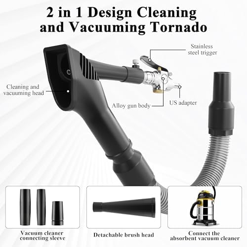 GOCCIDA 2IN1 Tornado Car Cleaning Gun & Vacunm Gun with Ergonomic Grip - Image 3