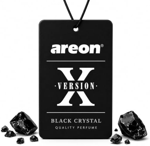 AREON X Version Black Crystal Paper Hanging Car Air Freshener - Pack of 12 by AREON