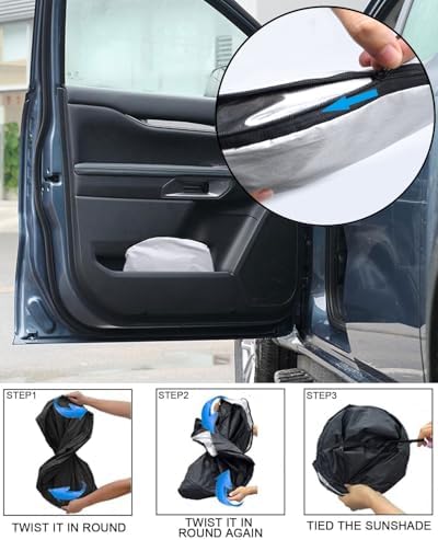 Foldable Front Windshield Sun Shade fit for Ford Ranger 2019-2026 - Image 4