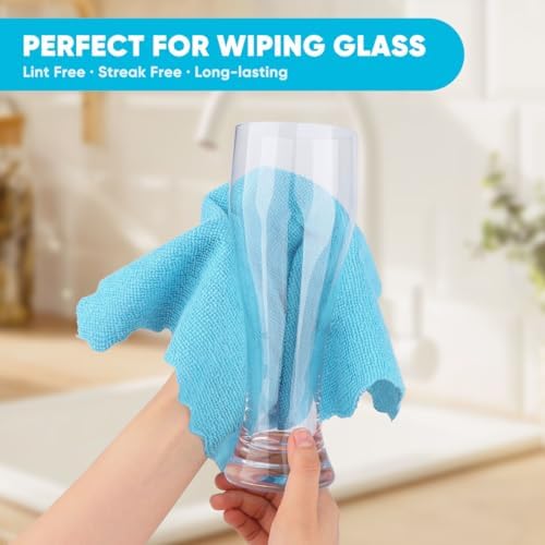 Orighty Microfiber Cleaning Cloth Bulk, 50 Pack Cleaning Rags 12x11 inch - Image 2
