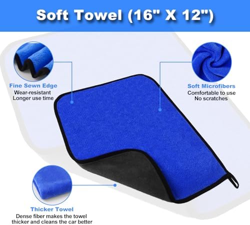 Windshield Cleaner Tool, Car Interior Detailing Cleaning Brush Kit - Image 6