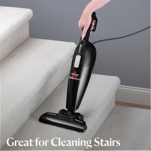 Bissell 2033M Featherweight Stick Lightweight Bagless Vacuum and Electric Broom with Crevice Tool for Hard Floors and Carpets, Black - Image 4