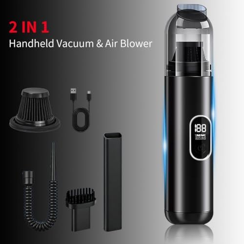 2 in 1 Cordless Handheld Car Vacuum, 18000PA Portable Mini Vacuum Cleaner - Image 2