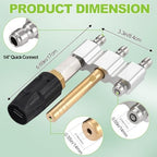 3 in 1 Downstream Soft Wash Nozzle, M5 Twist Nozzle Shooter Tips - Image 2