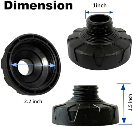 ESP Foam Cannon Adapter Converter 1 inch to 2.16inch, Leak-Proof Threaded Universal Connector, Anti-Slip for Most Foam Bottles & Nozzles - Image 2