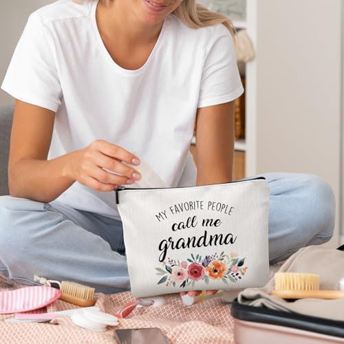 DILSJ Grandma Gifts Makeup Bag, Grandma Gifts For Christmas From Grandson Grandkids Cosmetic Bags For Women, Grandmother Gift Zipper Makeup Pouch Travel Organizer Toiletry Bag - Image 5