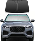 Windshield Sun Shade for Jaguar F-Pace 2016-2025 Foldable Car Front Window Sunshade Double Layer 240 T Sun Visor Protector Reflective Cover Block UV Rays & Sun Heat Keep Your Car Cooler by Unknown