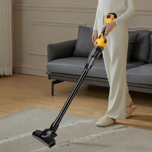 Cordless Vacuum Cleaner Compatible with DeWalt 20V Max Battery (Battery NOT Included), 17000Pa Brushless Portable Handheld Vacuum with Washable HEPA Filter for Car, Home, Office & Pet Hair-Tool Only - Image 2