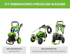 Greenworks 12" (in.) Surface Cleaner Pressure Washer Attachment - Image 2