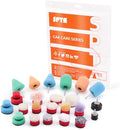 Mini Buffing Polishing Pads, 32Pcs Mini Detail Polisher Pads Use On Rotary Tools,Cordless Electric Drill, Polisher Tool for Tight Area Detailing Polishing Waxing and Sealing Glaze -HTDEPMIXUS by SPTA
