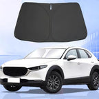 Windshield Sun Shade for Mazda CX-30 2019-2024, 4-Layer 240T Foldable UV Block Car Accessory to Cool Interior by Unknown
