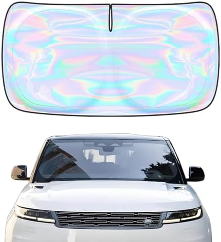 Windshield Sun Shade for Land Rover Range Rover Sport 2014-2022 - 4 Layers Sunshade Compatible with Land Rover Range Rover Sport Foldable Front Window Sunshade Sun Visor Protector Block UV Rays by Unknown