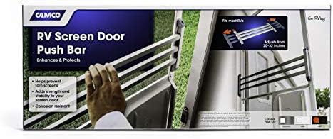 Camco 43976 RV Screen Door Push Bar, Black - Adds Strength and Stability to Your Screen Door - Prevents Torn Screens - Image 4