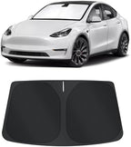 TINGLU Sun Shade for Tesla Model Y Model 3 2017-2025 2026(Fit 2025 2026 Model Y Juniper/2024 Model 3 Highland) Accessories Windshield Sun Shade Window Shade UV Rays Protection Sun Visor Cover by TINGLU