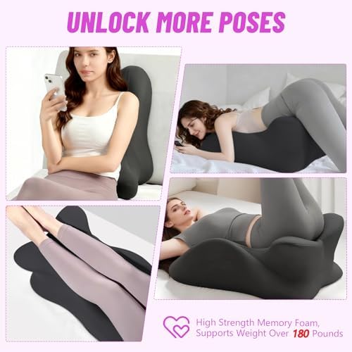 Extra-Large 27° Degree Memory Foam Ergonomic Prone Couples Pillow for Intimacy - Image 6