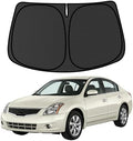 Sentra Customized Windshield Sun Shade for 2007 2008 2009 2010 2011 2012 Sentra Front Window Sunshade Visor Protector Foldable Blocks UV Rays Keep Car Cooler Accessories by aatoppus