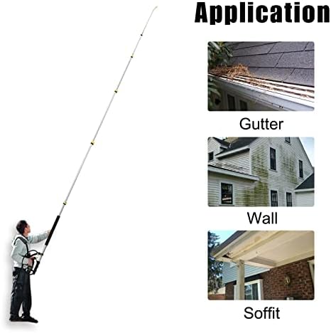 JANZ 24 FT Pressure Washer Telescoping Wand with 3 Extension Wands - Image 6