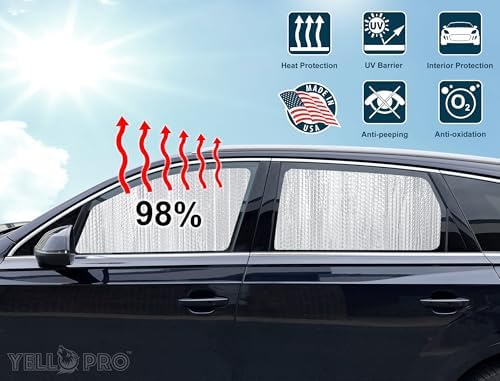Rear Side 2nd Row Sunshade (2PCS) fits 2017-2026 Chrysler Pacifica Minivan - Image 2