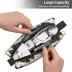 Gothic Witchy Butterfly Makeup Bag for Women | Small Travel Cosmetic Pouch with Zipper, Compact Makeup Organizer Bag for Purse, Toiletries, Skincare & Daily Essentials - Image 5