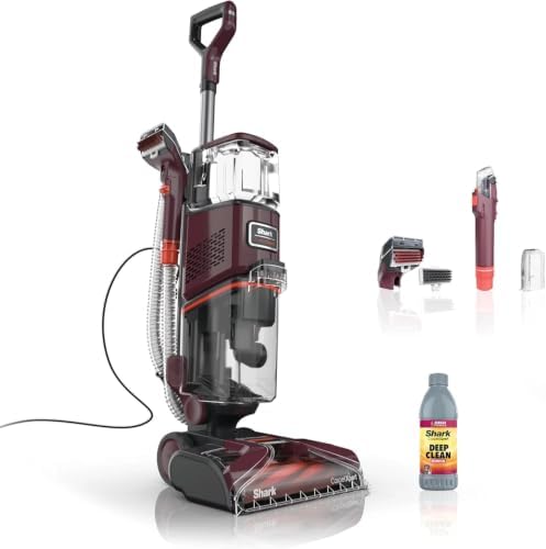 Shark EX150 CarpetXpert, Upright Carpet, Area Rug & Upholstery Cleaner for Pets, Built-in Spot & Stain Eliminator, Deep Cleaning & Dirt & Grime Removal, Carpet Shampooer, Magenta (Renewed) by Amazon+Renewed