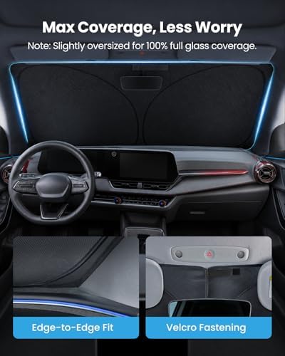 REEVAA Car Windshield Sun Shade for Chevrolet Equinox 2026 - Image 5