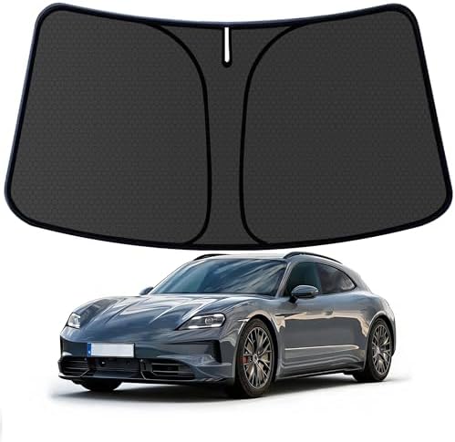 Taycan Customized Windshield Sun Shade for 2020 2021 2022 2023 2024 2025 2026 Taycan Front Window Sunshade Visor Protector Foldable Blocks UV Rays Keep Car Cooler Accessories by aatoppus