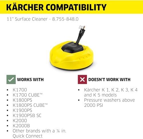 Kärcher Pressure Washer 11" Surface Cleaner Suitable for up to 2000 PSI - Image 7