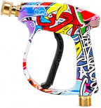 Pressure Washer Short Gun 4000 PSI High Pressure Power Washer Gun with M22-14mm Inlet and 1/4 Inch Quick Connector Heavy Duty Spray Gun for Foam Cannon Car Wash by Javneo