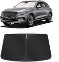 TINGLU Sun Shade for Genesis GV70 2022-2025 2026 Accessories Windshield Sun Shade Window Shade UV Rays Protection Sun Visor Cover with Steering Wheel Sunshade Storage Bag by TINGLU