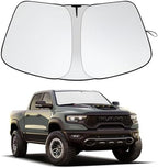2026 Upgrade Front Windshield Sunshade Fit for Dodge RAM 1500 2010-2025 2026 Foldable Car Shade Automotive Windshield Sunshades for Dodge RAM 1500 Accessories |Keeps Your Vehicle Cool| by GZSH