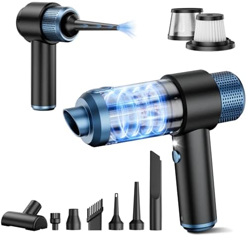 CFBF Handheld Car Vacuum Cordless Rechargeable, 15000PA Mini Vacuum Cleaner by CFBF