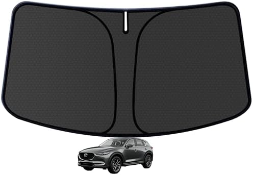 CX5 Customized Windshield Sun Shade for 2017-2025 2026 CX5 Sport/Touring/Grand Touring/4 Door Crossover Front Window Sunshade Visor Protector Foldable Blocks UV Rays Keep Car Cooler Accessories by aatoppus