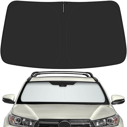 Car Windshield Sun Shade for Toyota 2014-2019 Highlander Accessories (OEM Design) Reflective Foldable Heat Insulation Sunshade for Ultimate Protection by Unknown