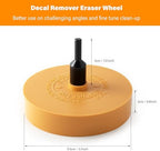 Gomake Eraser Wheel Decal Remover Tool Kit Rubber Eraser Wheel for Drill - Image 4