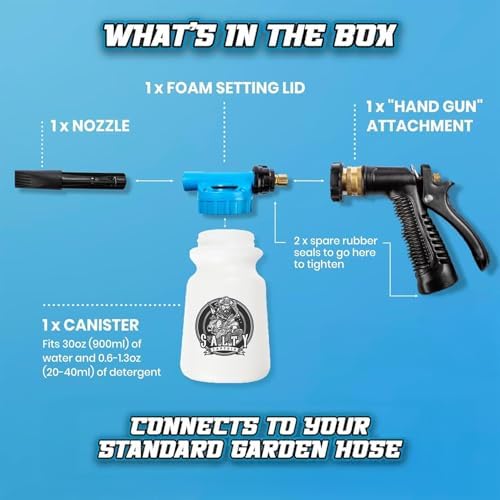 Salty Captain Foam Cannon for Hose – The Ultimate Foam Blaster - Image 6