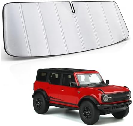 MAIKER OFF ROAD Windshield Sunshade Compatible with Ford Bronco 2019-2025 by MAIKEROFFROAD
