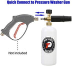 Tool Daily Foam Cannon with 1/4 Inch Quick Connector, 1 Liter, 5 Pressure Washer Nozzle Tips - Image 2