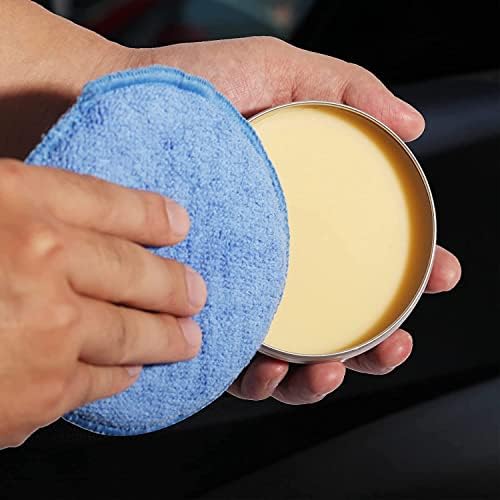 FONAROLL Microfiber Wax Applicator Pads, Car Wax Applicator, Buffing & Detail Polishing Foam Pads for Car Cleaning and Fine Polishing (5" Diameter, 6 Pack)… - Image 3