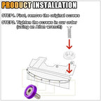 smilfuy 20PCS Aluminum Bumper Fender Washer Stainless Steel Bolts, Purple - Image 5