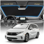 for Honda Odyssey Sun Shade Windshield Cover - Custom Fit Odyssey Accessories 2011-2017 Sunshade Foldable UV Protection & Heat Shield Sun Visor Accessories by Unknown