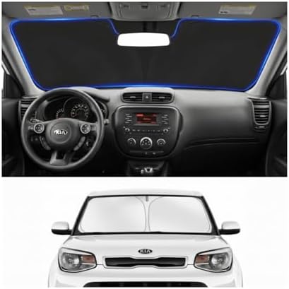 Custom Fit Windshield Sun Shade for Kia Soul Base 2014-2019 by Unknown