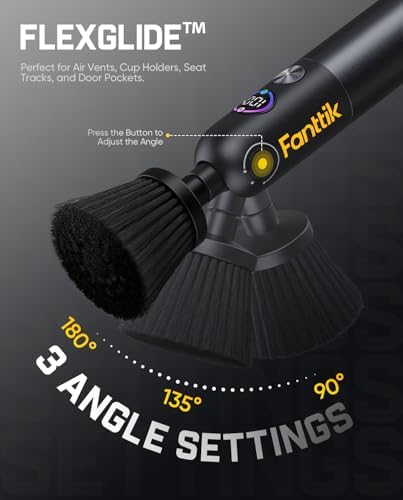 Fanttik Flip G10 Nano AutoCare Electric Car Interior Detailing Brush - Image 4