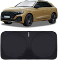 Custom Sunshade Windshield Sun Shade for 2018-2023 2024 2025 2026 Audi Q5 Q8 SUV Accessories Front Window Shades Cover for Windshield Sun Visor Screen Foldable 2 Layers 210T Protector Blocks UV Rays by INSAUTO