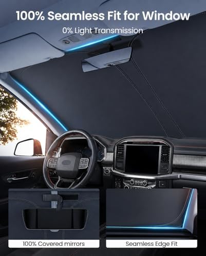 REEVAA Car Windshield Sun Shade for Ford F150/F250/F350/F450 - Image 5