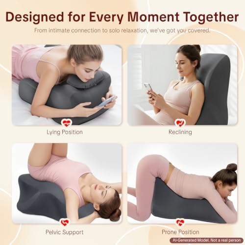 Memory Foam Wedge Pillow- Ergonomic Pillow for Couples - Image 6