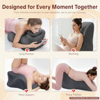 Memory Foam Wedge Pillow- Ergonomic Pillow for Couples - Image 6