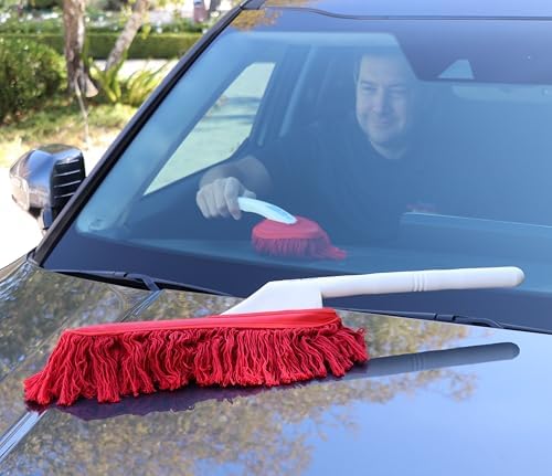 The Original California Car Duster Detailing Kit with Plastic Handle, Model Number: 62445 , Red - Image 2