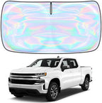 Windshield Sun Shade for Chevrolet Silverado EV 2024-2026 - 4 Layers Sunshade Compatible with Chevrolet Silverado EV Foldable Front Window Sunshade Sun Visor Protector Block UV Rays Keep Cars Cooler by Unknown